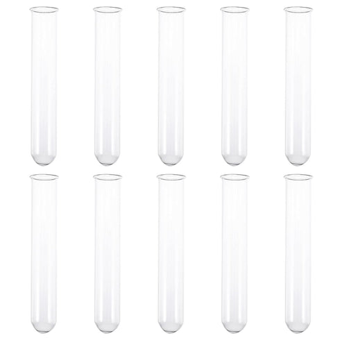 10pcs Test Tube Professional Bottle, Glass Container for Scientific Experiments