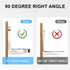 40PCS L Bracket Corner Brace - Stainless Steel Right Angle Bracket Fastener for Wood Chair Bookshelf Furniture with