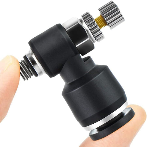 TAILONZ PNEUMATIC 3 Pack SL6-M5 Push to Connect Air Line Fitting Air Flow Control Valve