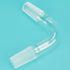 75 Degree Bent Distillation Adapter, Borosilicate Glass Laboratory Adapter with 24/40 Inner Joints