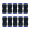zjxed 10mm OD Pneumatic Quick Connector, Push to Connect Fittings (Pack of 10)