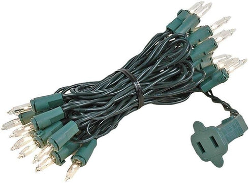 Novelty Lights 6.5 Feet 20 Bulbs Vintage Short Mini Light String, Clear