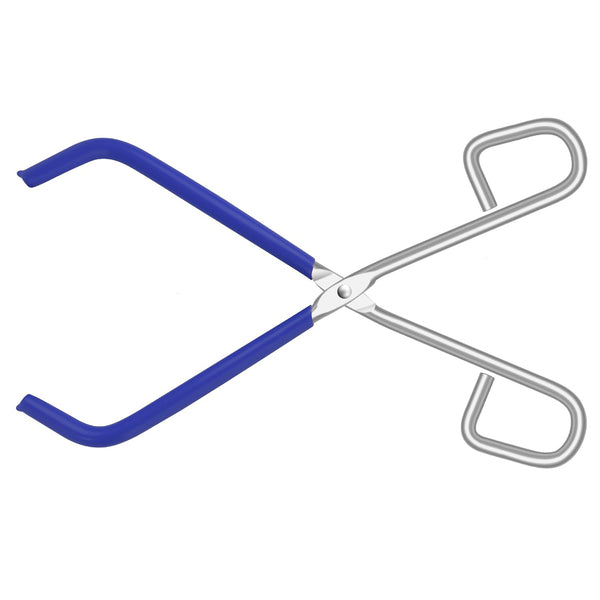 Lab Beaker Tongs, Chrome Plated Surface, Blue PVC Overmolding Cover, for 50ML-2000ML Beakers