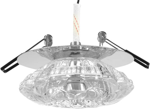 Haofy Ceiling Crystal Light Fixture, LED Recessed Lamp, Modern Chandelier Home Lighting
