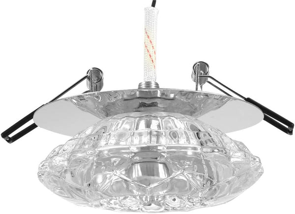 Haofy Ceiling Crystal Light Fixture, LED Recessed Lamp, Modern Chandelier Home Lighting