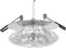 Haofy Ceiling Crystal Light Fixture, LED Recessed Lamp, Modern Chandelier Home Lighting
