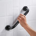 HongLianRiven 30cm) Bath Handle Towel Rail Sturdy Non Slip Support Handicap Grab Bar Bathroom Safety Punch-Free