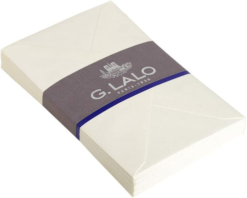Lalo 21400L - Gummed Lined Envelopes C6, Pack of 25, Vergé De France, White