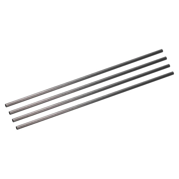 uxcell 4Pcs Carbon Fiber Tube 200mm, 2.5 x 4mm Pultruded Tubing for RC Airplane, Kite Wing, Quadcopter Arm