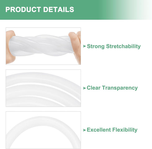 15/32"(12mm) 5/8"(16mm) 8ft(2.5M) M METERXITY Silicone Tubing, ID x OD Silicone Rubber Vacuum Tube, High Temp Water Air