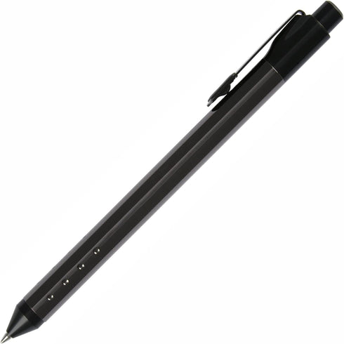 TUL Fine Writing Solid Metal Barrel Retractable Gel Pen with 2 Refills, Medium Point, Gunmetal Gray Barrel