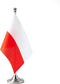 Poland Flag Polish Flags, Small Mini Desk Flag for Table Office Classroom Home Decorations