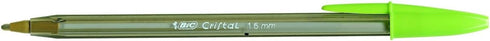 Bic Cristal Fun Ballpoint Pens, Wide Tip (1.6mm), Assorted Colours, Box of 20