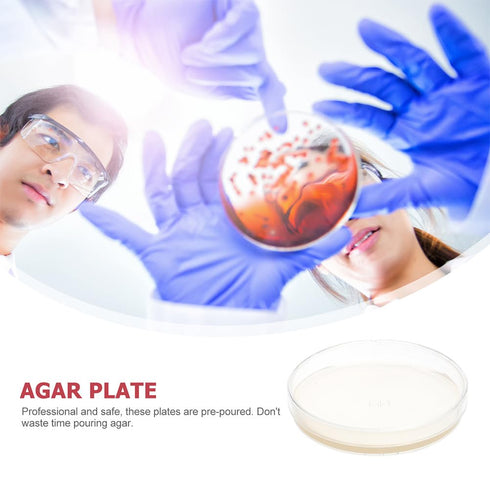 10Pcs Nutrient Agar Petri Dishes, Pre-Poured Agar Plates for Science Project Kit, Supplies for Students