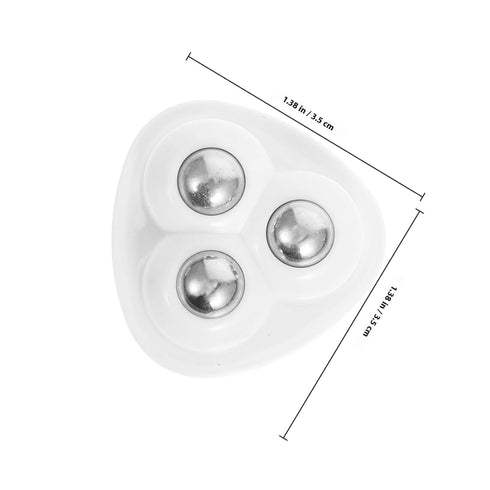 8pcs Stainless Steel Adhesive Caster Wheels Rotating Furniture Rollers for Storage Boxes and Home Hardware Self