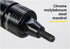 Pneumatic 10-24 Self-Locking Rivet Nut Gun Head with 5pcs Replacement Mandrels for Rivet Nut Tool