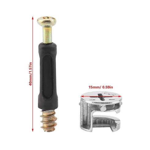 Hilitand Furniture Connecting Screw Plastic Covered Connector Cam Lock Hardware Accessories for Furniture