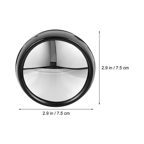 Gatuida 3pcs Computer Mirror, Clip on Security Monitor Mirror, Convex Rearview for Mini-PC Work