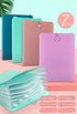 Vertical Expanding Accordion Folder with 7 Pockets, A4 Letter Size Document Wallet Organizer Bag, Pink with Elastic