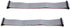 Fielect 2pcs IDC 34 Pin Connector Gray Wire Flat Ribbon Cable Connector, Length 30cm