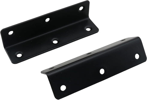 TAODAN 4PCS 100x27x27mm 90 Stainless Steel Black Long Strip Corner Code Metal L Shape Bracket with Mounting Screws