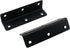 TAODAN 4PCS 100x27x27mm 90 Stainless Steel Black Long Strip Corner Code Metal L Shape Bracket with Mounting Screws