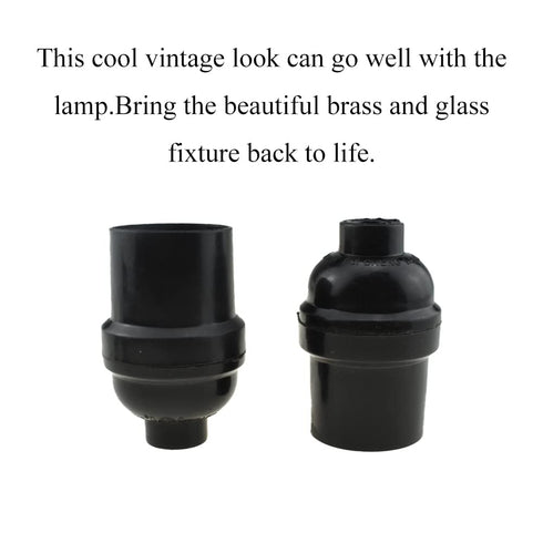 HAHIYO E26 Lamp Socket, Screw in Mount Light Socket Bulb Holder Fixture, Easy Wire Tighten Down, 4pieces