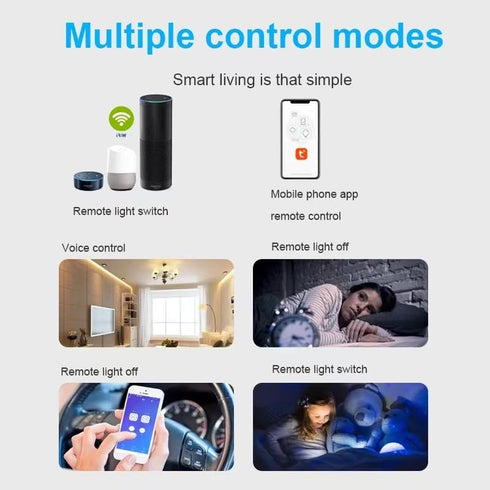 Tuya Smart Life WiFi Momentary Inching Relay, DC 7-32V/USB 5V, DIY Smart Home, Compatible with Alexa