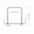 2 Sets 304 Stainless Steel Square U-Bolts with M10 Nuts, Accessories for Automobiles Trailer and Boat Trailer