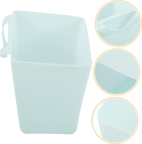Setup ERINGOGO Utility Rolling Cart Organizer Stylish Hanging Cup Basket for Office Desk Space Saving Desktop Trash