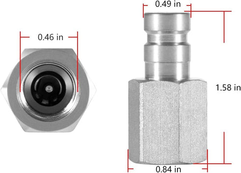 Camoo PD342 Series Steel Test Port and Diagnostic Equipment Quick Nipple with Female Pipe Thread