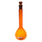 ALWSCI 100 ML Volumetric Measuring Flask Set, Amber Graduated ASTM Class A Borosilicate Glass 3.3, 2 PCS