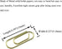 HAHIYO Paper Clips Sturdy 0.59 inches Length 50 Pack Mini Paperclips Heavy Duty Tight Grip Rust Proof Reusable Metal Bright Gold for Home Office School by HAHIYO
