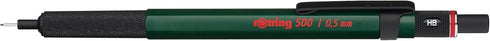 Rotring 500 Mechanical Pencil, 0.5mm, Green Barrel.