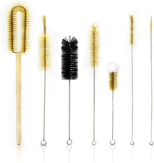 ULAB Scientific Lab Cleaning Brush Set, 7 Sizes including Beaker, Buret, Cylinder, and Tube Brushes
