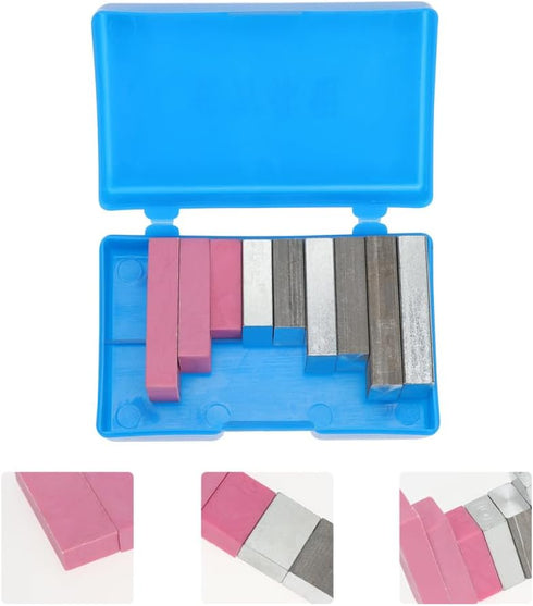 Set 11X6.5X3.2 Inches ULTECHNOVO Cuboid Group Density Experiment Blocks with Aluminum Iron Plastic Blocks for Physics