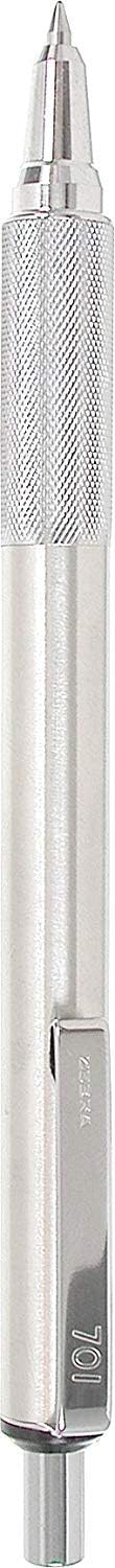 Zebra Pen Model F/M 701 Mechanical Pencil and Ballpoint Pen Set, Stainless Steel, Pack of 2