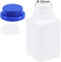 uxcell 750ml/25.4oz Plastic Lab Chemical Reagent Bottle Wide Mouth Sample Sealing Liquid Storage Container Translucent