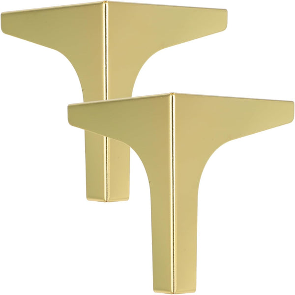 Ipetboom 2pcs Metal Sofa Legs and Stable Triangle Furniture Legs 13cm Titanium Color