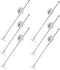 IMUSINICE 6pcs Replaceable Cupboard Support Hinges with Drop Leaf Function Sturdy Iron Cabinet