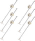 IMUSINICE 6pcs Replaceable Cupboard Support Hinges with Drop Leaf Function Sturdy Iron Cabinet