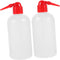 2 pcs Narrow Mouth Wash Bottle with Graduation Plastic Laboratory Washing Bottle