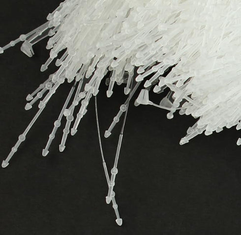 7 Inch 3000 Pcs Plastic Fasteners, Clear Snap Lock Pins for Retail Store Clothing Accessory