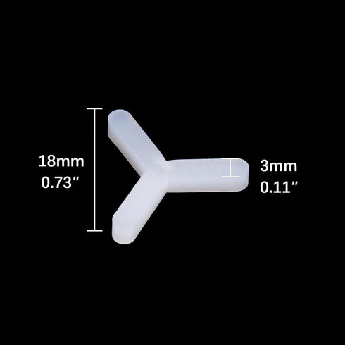 Cosmos 600 Pcs 1/8’’ 3mm Tile Spacers for Ceramic Wall Floor Tile Installation, Wall Plastic Tiling Tools (Y-Shape)