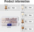 Push Pins, Thumb Tacks, Decorative Push Pins for Cork Board Wooden Thumb Tacks for Wall Hangings, Bulletin Boards, Maps, Photos, and Home Office Craft Projects with Storage Box (Coffee, White)