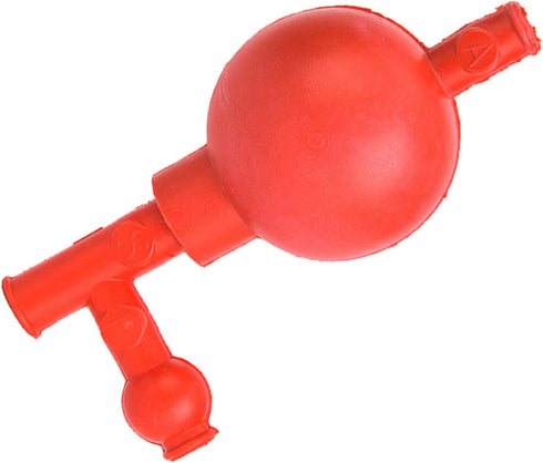 Hapivida Pipetting Ball, 3 Openings Lab Rubber Suction Bulb for Quantitative Rubber Pipette Filler, Industrial Mineral