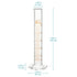 stonylab Graduated Cylinder, 2-Pack B Grade Borosilicate Glass Cylinder with Stable Hexagonal Base, 50 ml