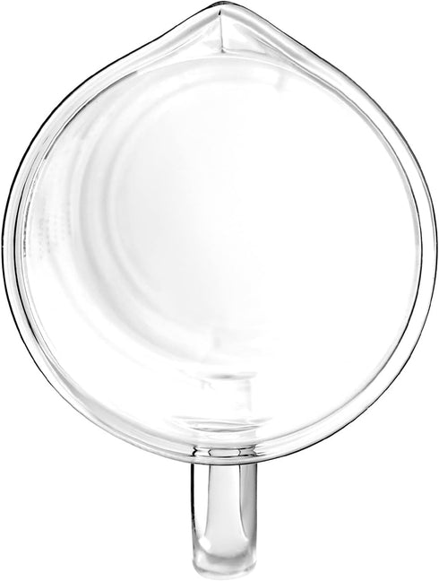 QWORK Beaker with Handle, 500ml Measuring Cup, Borosilicate Glass, 2 Pack