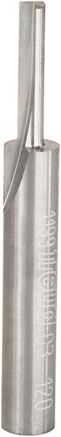 Freud 03-120: 1/8" Single Flute Straight Bit with 1/4" Shank, 5/8" Carbide Height