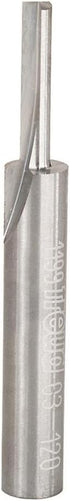Freud 03-120: 1/8" Single Flute Straight Bit with 1/4" Shank, 5/8" Carbide Height